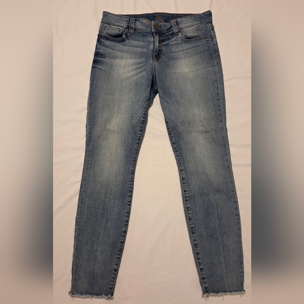 Kut from the Kloth Faded Blue Skinny Jeans